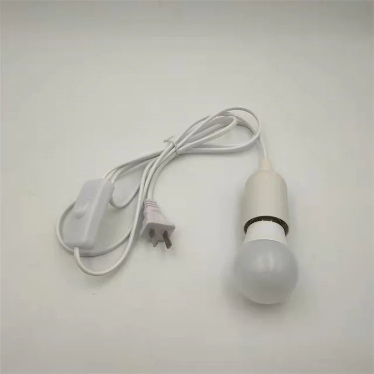 Lamp Base Holder Power Cord Cable 1.8m E27 EU Hanging Pendant LED Light Fixture Lamp Bulbs Socket Cord Adapter Switch 220V