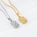 Waterproof Fashion Jewelry 18K Gold Plated Ins Style DIY Pendant Necklace for Women Stainless Steel Necklace