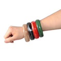 Fashion Best-selling Eye-catching Wide Transparent Color Bracelet Simple Style Fashion  Women's Acrylic Bracelet