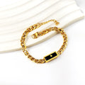 2023 Fashion Black Zircon Bracelets Stainless Steel Jewelry for Women Crystal 18K Plated Gold Cuba Chain Star Charm Bracelets