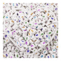 Hengxin 7 MM Acrylic Beads Colorful Numbers Alphabet Beads Kit for Jewelry Bracelets Necklaces Earrings Craft Making