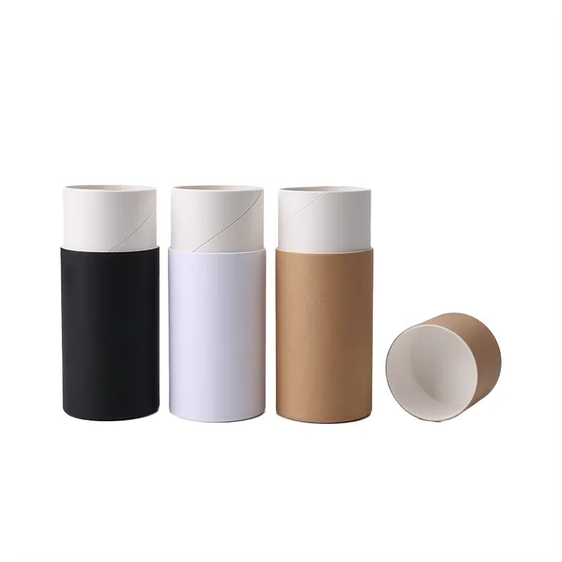 Biodegradable Recycled Craft Paper Push up Lip Balm Tube 0.3oz 0.5oz 1oz 2oz 2.5oz Cosmetic