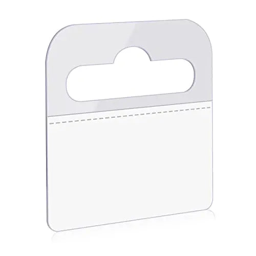 Wholesale Clear Hanging Slot Hole Hang Tabs Retail Display Strong Hold Adhesive Folding Hook Tags for Stores