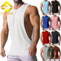 Men's Vintage Knitted Loose Sleeveless Tank Top Plus Size Breathable Quick Dry Polyester Sports Outdoor Fitness Gym Vest