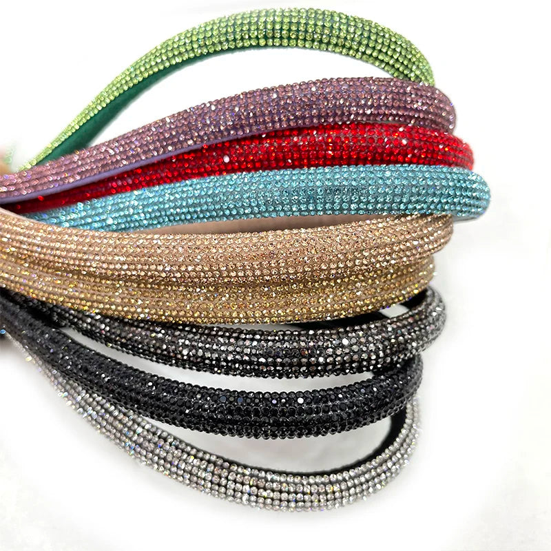 Crystal Bead String 1cm Rhinestone Trimming Rope for Decoration S577 New Arrival Luxury Crystal Glasscrystal Motif Rhinestones