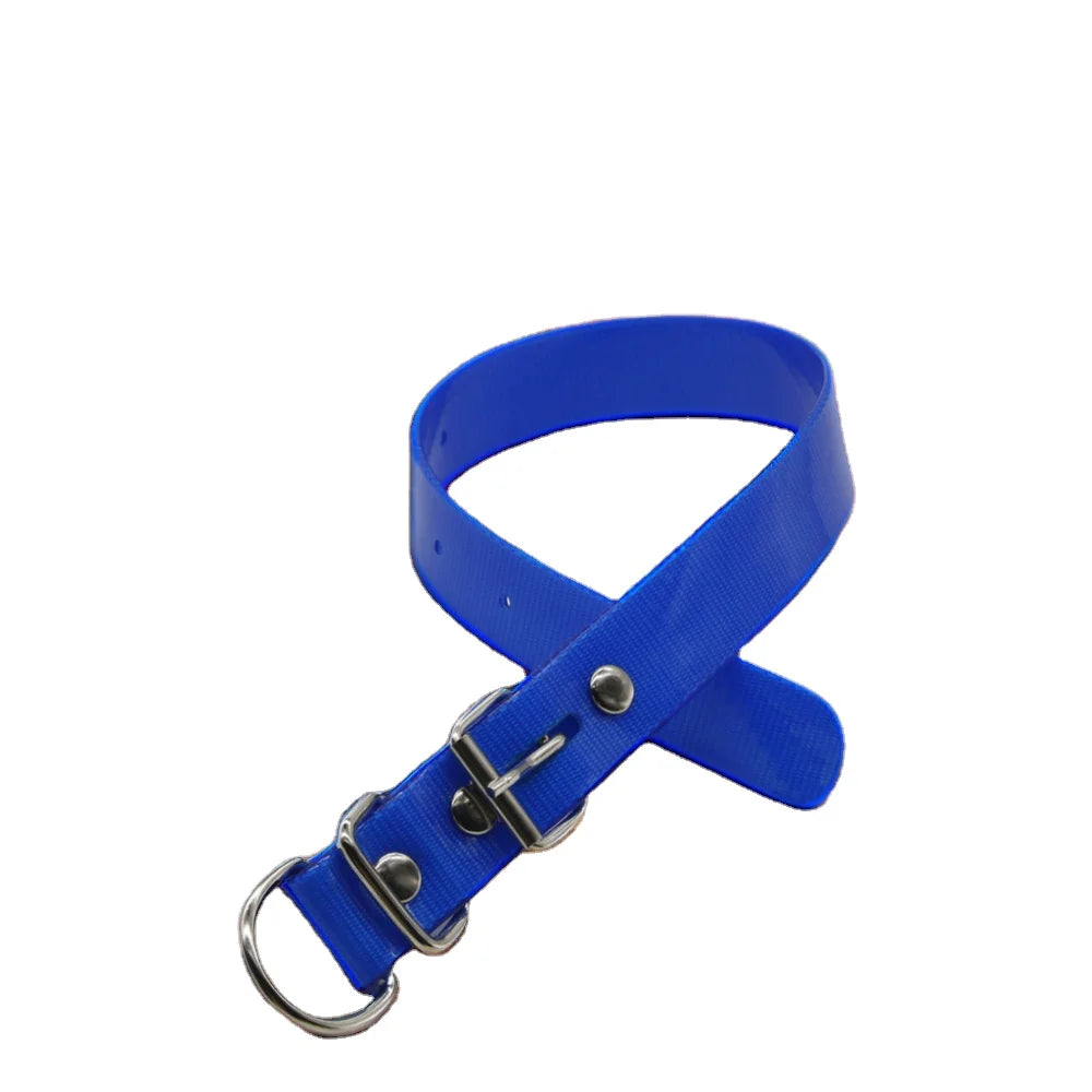 Adjustable Durable TPU Nylon Dog Training Collar Solid PVC Animal Pattern Water Proof for Running Walking Hiking Custom Rivet