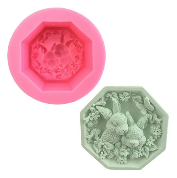 HY Silicone Rabbit Mold for Making Aromatherapy