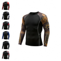 Latest Design Men Under Base Layer Long Sleeve Sport Shirt Fast Muscle Fit T Shirt
