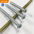 MALAXY Hot Sale Cement Board Screws Torx Concrete Screws Zinc Plated Countersunk Gs