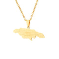 Country Map Jewelry African Stainless Steel Jamaica City Name Necklace