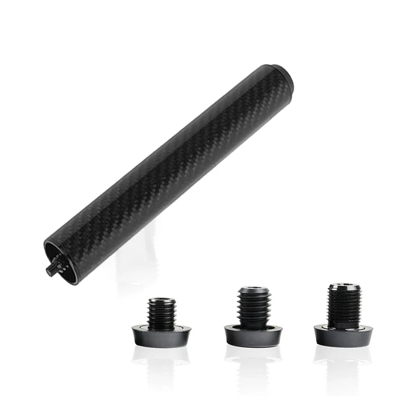 8-Inch Carbon Fiber Pool Cue Extension with Bumper Back Screw Snooker & Billiard Predator/Mezz/How/JF/Universal Cues