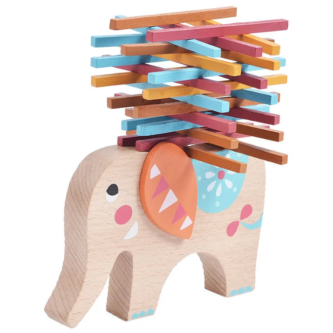 German Color Stick Game Wooden Elephant Camel Balance Beam Parents Parent-child Game Children's Educational Toys