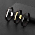 New Design Stainless Steel Metal Tube Real Genuine Leather Bracelet Jewelry for Men Custom Logo