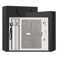 Hot Selling A5 Notebook & Sign Pen Set with USB Flash Drive & Vacuum Flask Business Gift Set with Bag