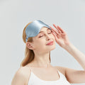 Blindfold Block Out Light Satin Satin Eyemask Elastic Band White Sleep Satin Eye Mask