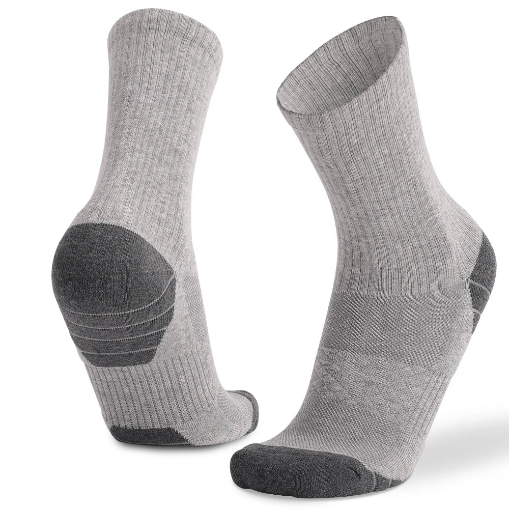 Thickened Outdoor Running Socks Mens Arch Compression  Sweat Wicking Breathable Socks Non-Slip Home Leisure Terry Training Socks