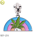 Custom Enamel Name Zipper Puller Supplier Designer Luggage Accessory Metal Puller Logos Decoration Slider Tags for Clothes