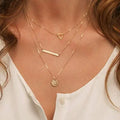Fashion Gold Necklace Layering Necklace Trigonometric  Necklace