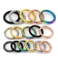 Good quality handbag hardware accessories custom engraved name round welded metal o ring for swimwear