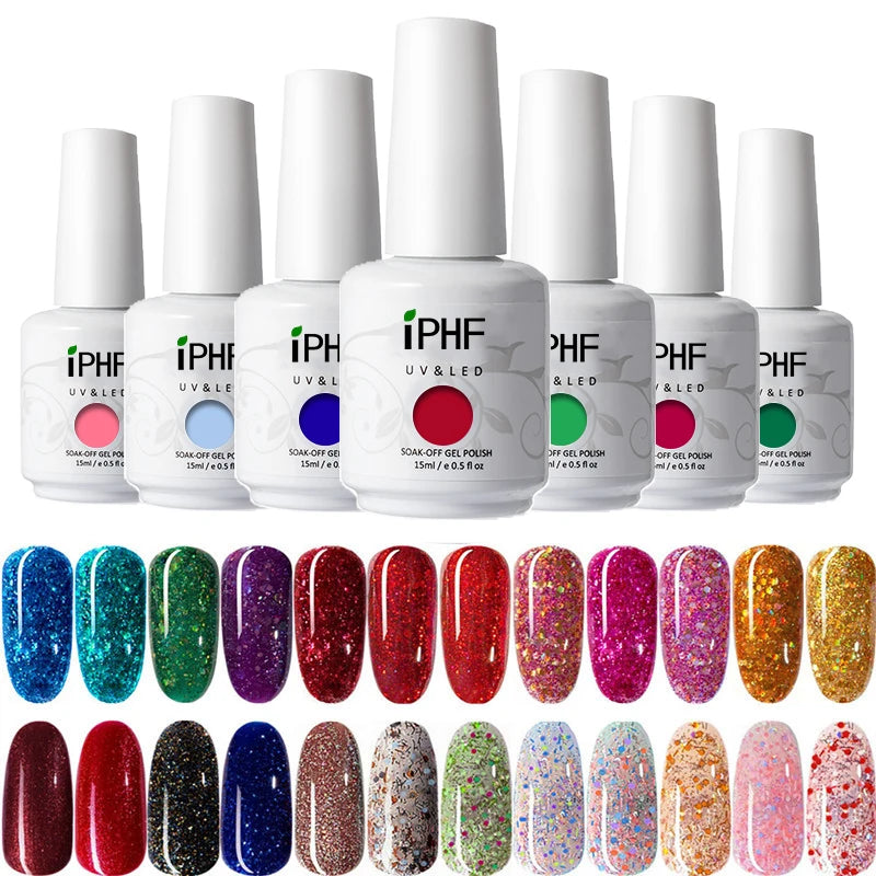 Private Label OEM&ODM 100 Colors 15ml Gel Nail Polish Kit Set Soak off Uv Nail Gel Polish Set Uv Nail Gel  Polish