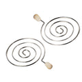 Cheap Hookah Lollipop Coil Charcoal Holder Aluminum Alloy+Wood Charcoal Head for Shisha