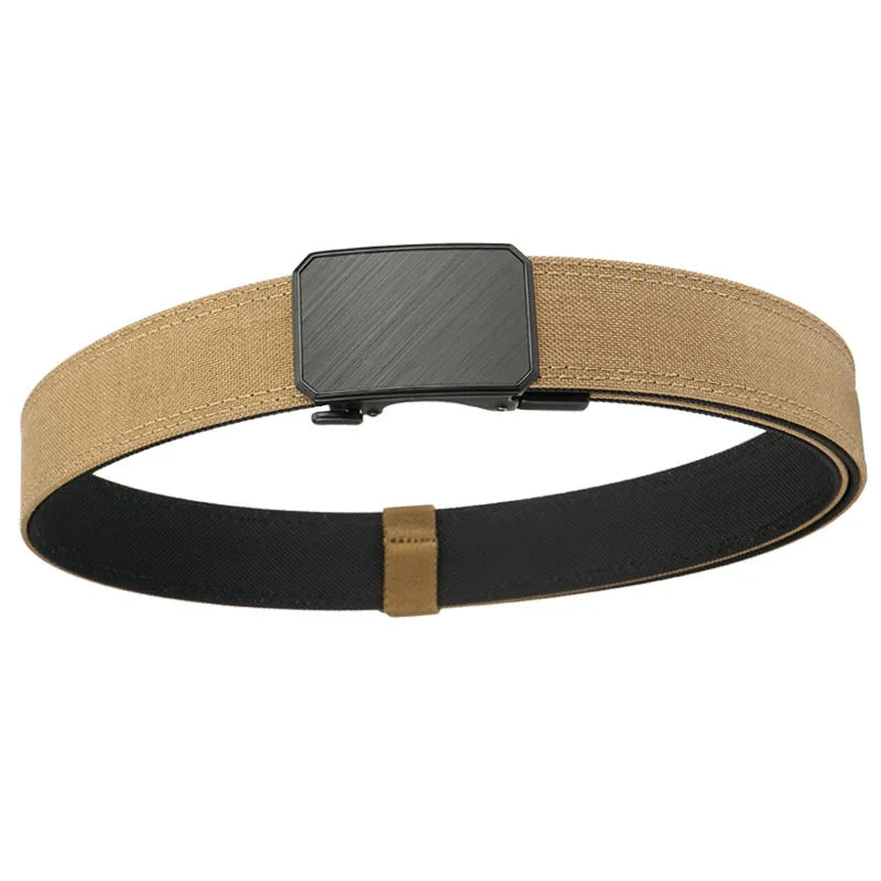 Customized Men's Heavy-Duty Nylon Mesh Work Belt with Quick Release Ratchet for Buckle Hiking & Leisure Waist Belt-Wholesale