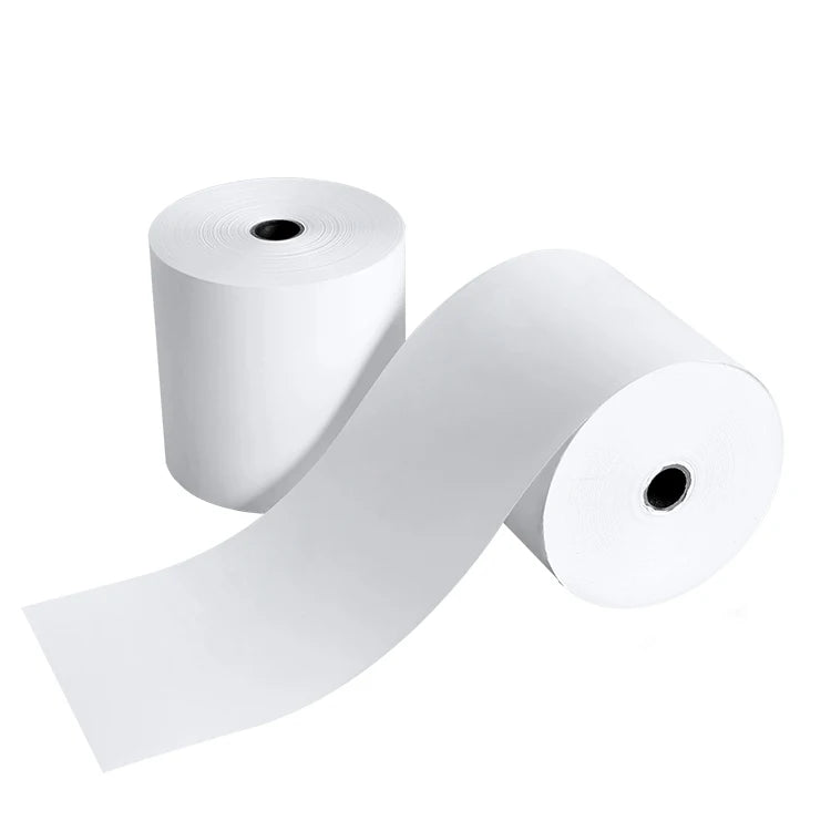 Customizable 80mm Single Layer 100% Wood Pulp Thermal Paper Rolls for POS Cash Register Use
