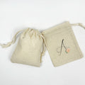 Wholesale Cotton Drawstring Bags Natural Color Large Custom Printed Logo Package Jewelry Dust Pouch