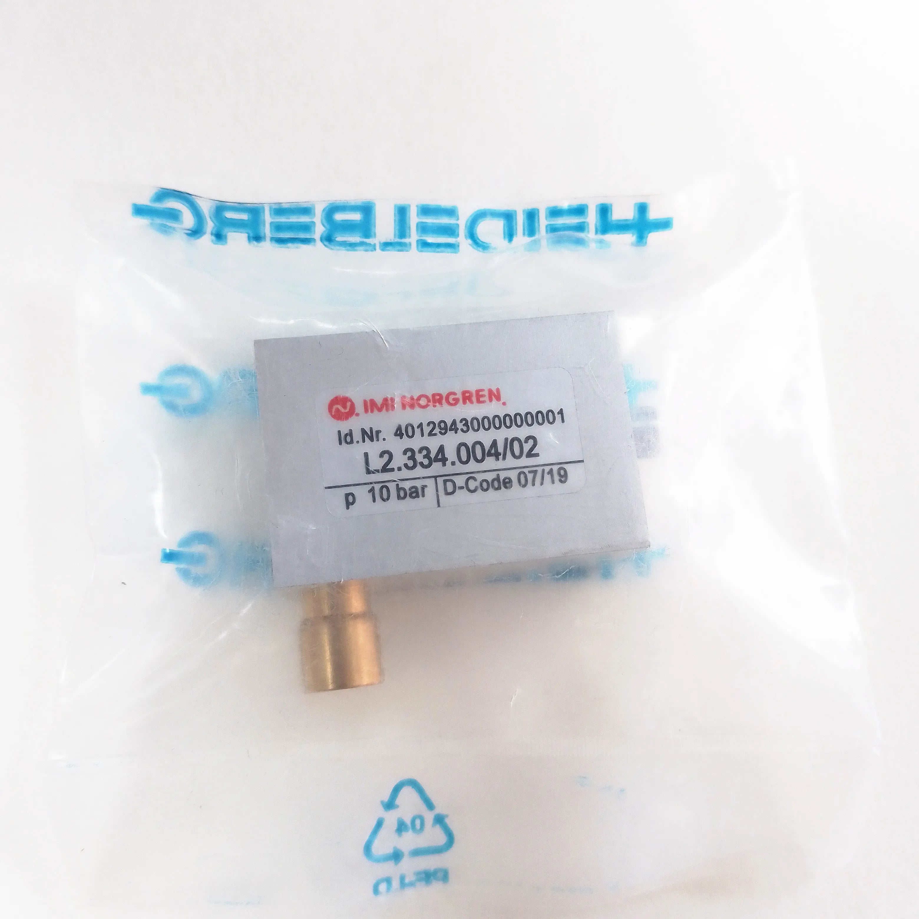 WD L2.334.004 Solenoid Valve Cylinder Heidelberg Machinery Parts for Offset Printing Parts
