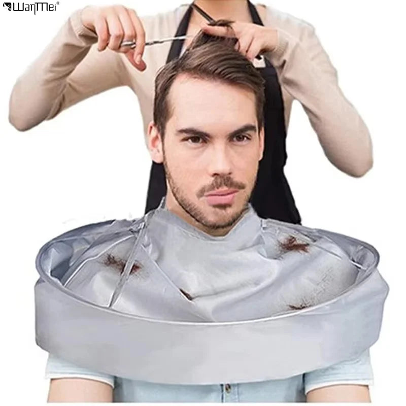 Wanmei Professional Home Stylists Use Hair Cutting Cape Umbrella Cloak for Adult and Kids Hair Catcher