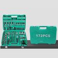 172pcs Professional Normal Wrench Repair Basic Hand Kit Household Car Repair Box Hand Tool Set Socket Wrench Tool Set