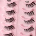 Hot Selling 5 Pairs Corner Half Short Eyelashes Handmade Faux Mink Eyes False Lashes Half Lash in Custom Boxes Corner Half Lash