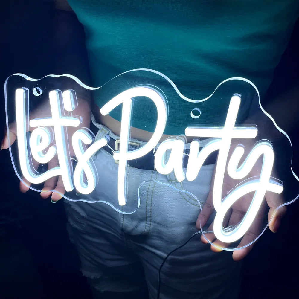 Customized Creativity Led bar  Acrylic Neon Lights Sign Board for Party  Wall Decoration
