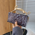 Hot Fashion Summer Purses 2025 Handbags Golden Handle Ladies Chain PVC Make up Bag Matte Frosted Women Acrylic Evening Clutch