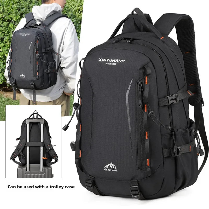 Simple Large Capacity Oxford Material School Backpack Laptop Backpack Compartment Waterproof Unisex Travel & Daily Use