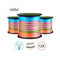 Custom High Strength 100m PE 81kg Drag Sea Fishing Line 12 Braided Japan Fishing Line Braided Fishing Line for Fishers
