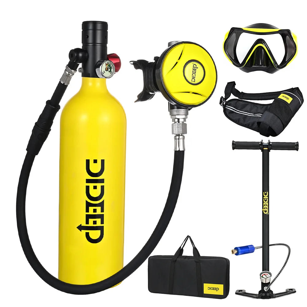 Wholesale Mini Scuba Tank Oxygen Cylinder 1L High Quality Economic Scuba With Snorkeling Mask