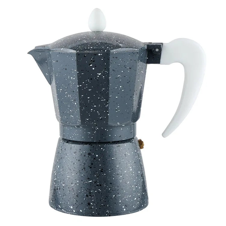 Hot Sell Espresso Coffee Maker Moka Pot with Wood Handle Mocha Pot 3/6 Cups Moka Pot Aluminum