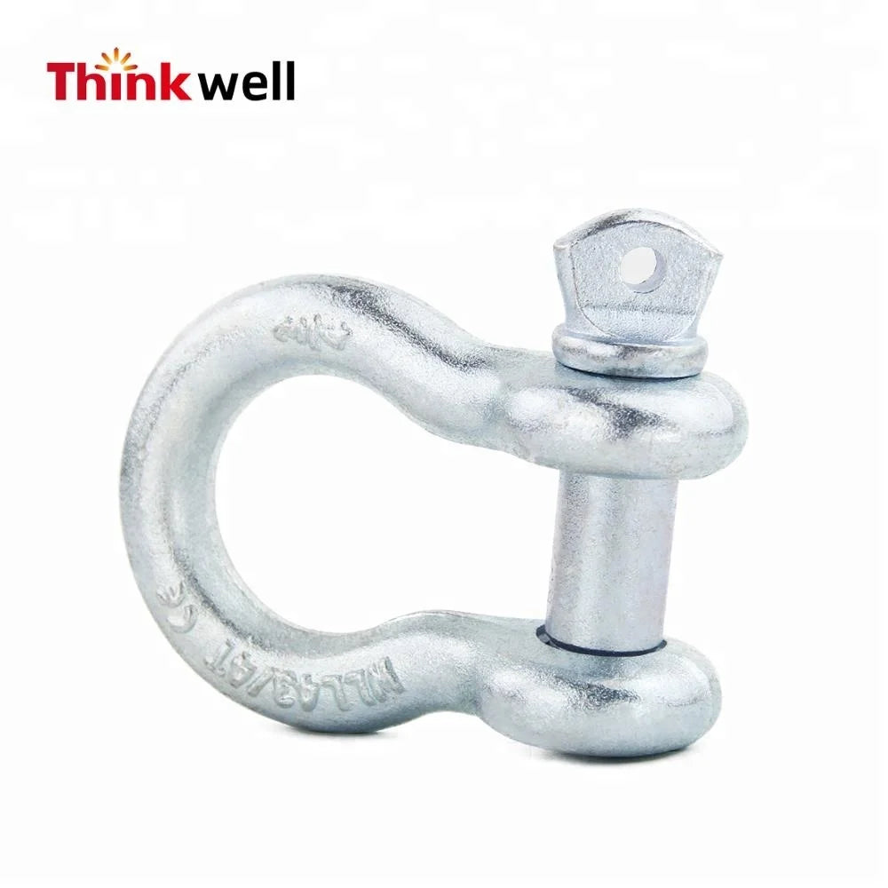High Quality Forged Black Carbon Steel Towing Trailer Parts D Ring Shackle Hitch Receiver