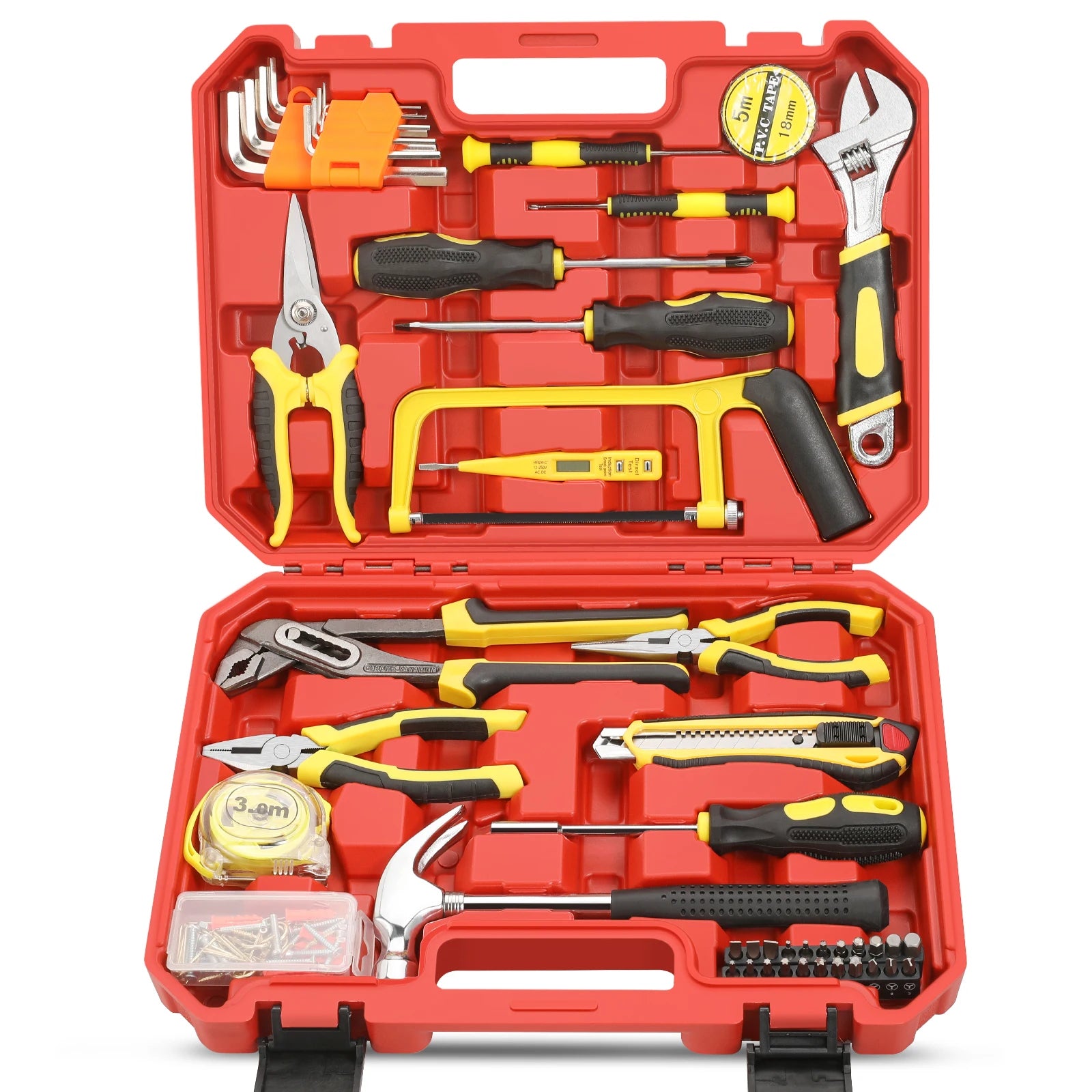 Srunv 125pcs Plastic Tool Sets Professional Box Used Tool Boxes