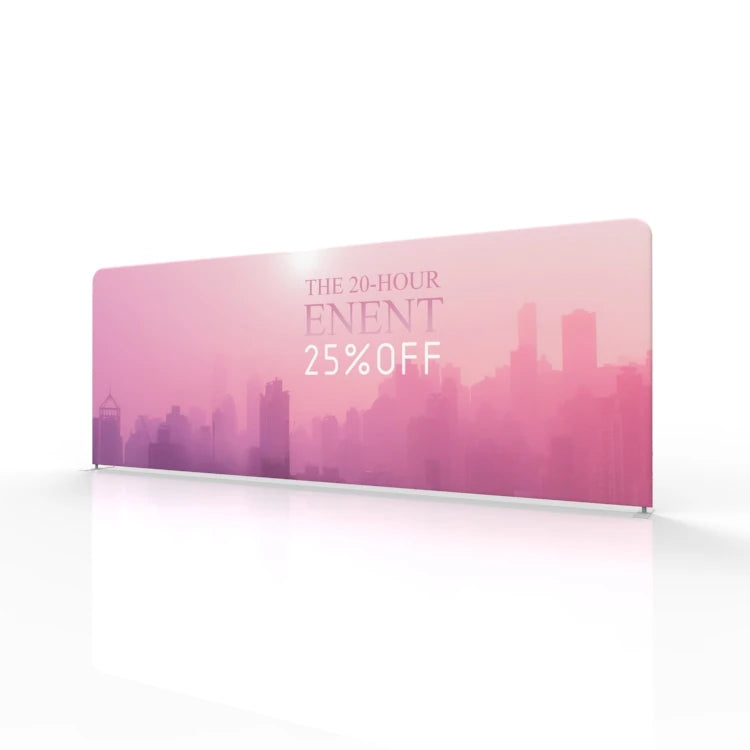10X8Ft Fabric Advertising Display Exhibition Fabric Polyester Frame  Backdrop Tension Fabric Display Stand