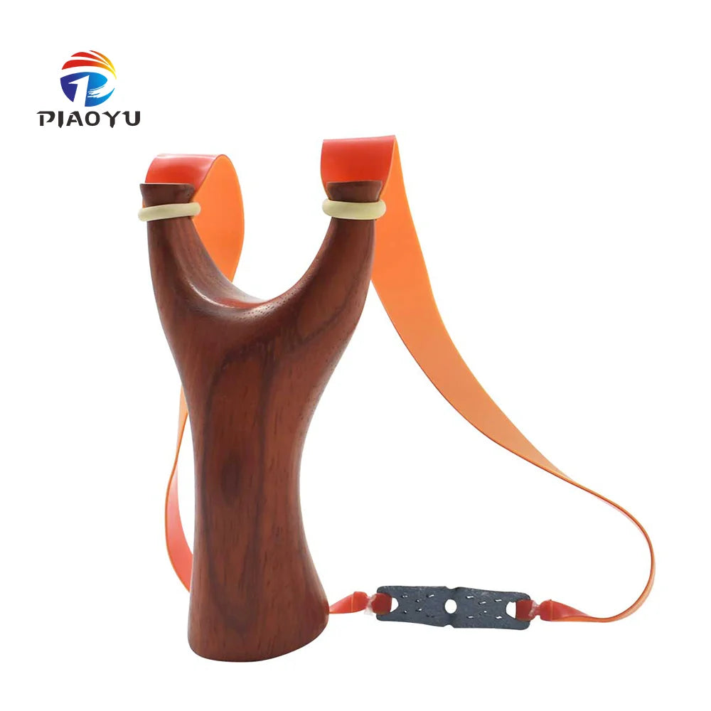 PIAO YU New Red Pear Solid Wood Slingshot Wooden Shooting Hunting Slingshot Outdoor Light Luxury Activity