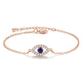 2025 Crystal wholesale simple rose gold jewelry fashion  women's bracelet evil eye crystal bracelet