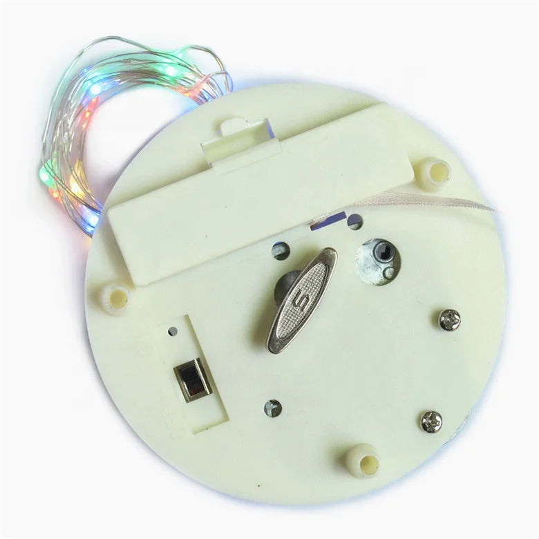 88mm Plastic Music Bottom Plate Voice-Activated Line 3V Battery Box Water Polo Movement Flashing Light-All Controlled Your Voice