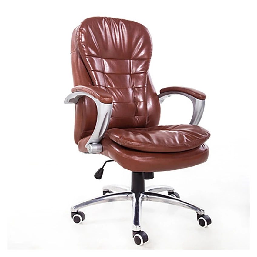 Modern Executive Ergonomic Office Chair with Swivel Feature Comfortable Lift Mesh Design Synthetic Leather Material for Visitors