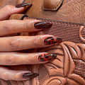 24 Pcs Snake Leopard Print Collection Art Acrylic Press on Nails Artificial Fingernails Customize False Nails 2806