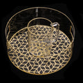 Judaica Jewish Acrylic Clear Lucite Gold Mirror Laser Cut Wash Bowl Cup