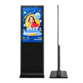 MWE EU USA Warehouse Indoor LCD Digital Signage Floor Standing Advertising Media Player 55 Inch Black Touch Android System Kiosk