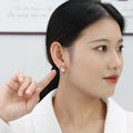 Vintage Luxury Jewelry CCB Adhesive Big Clip on Earrings Chunky Drop-shaped Stud Earrings for Women