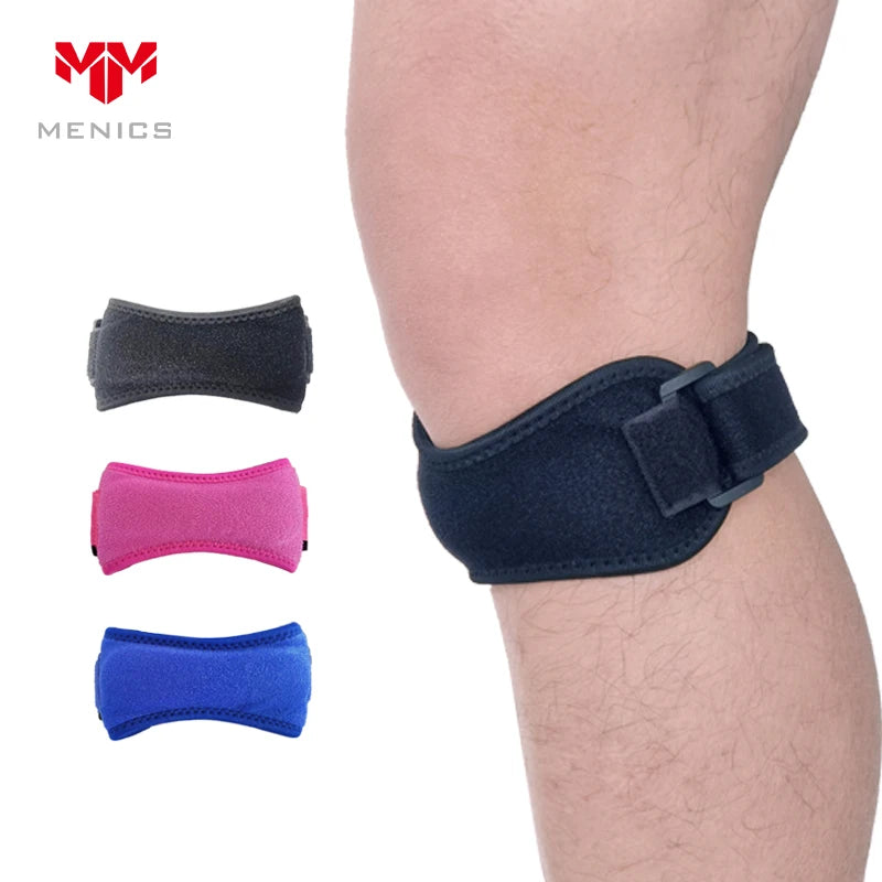 Menics Adjustable Neoprene Knee Strap Breathable Fitness Patella Tendon Support Brace with OEM ODM Available